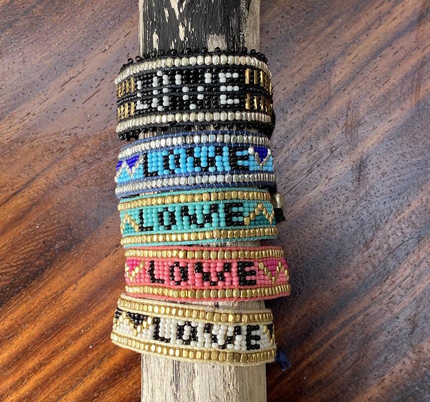 Taj LOVE Bracelet - White &amp; Black - Love Is Project