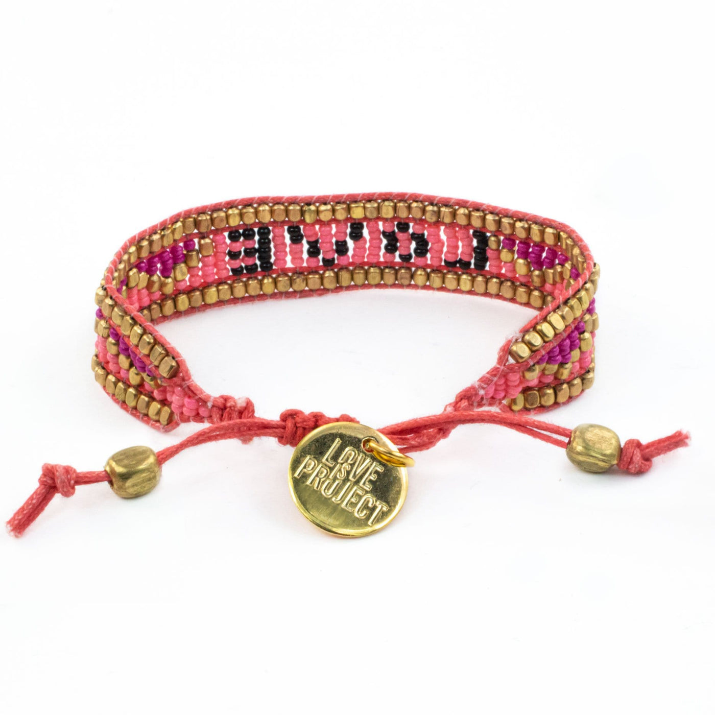 Taj LOVE Bracelet - Pink & Black