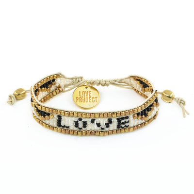 Taj LOVE Bracelet - White & Black - Love Is Project