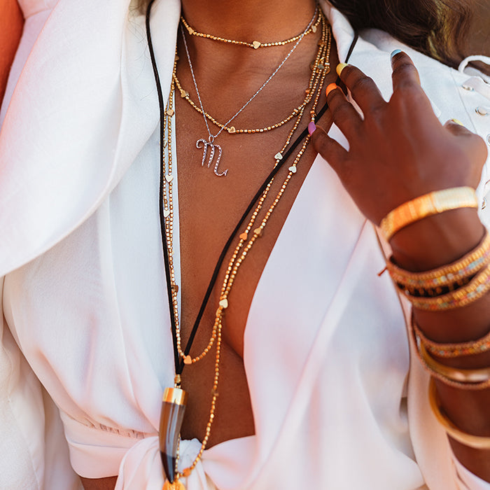 Talisman Horn Necklace - Natural